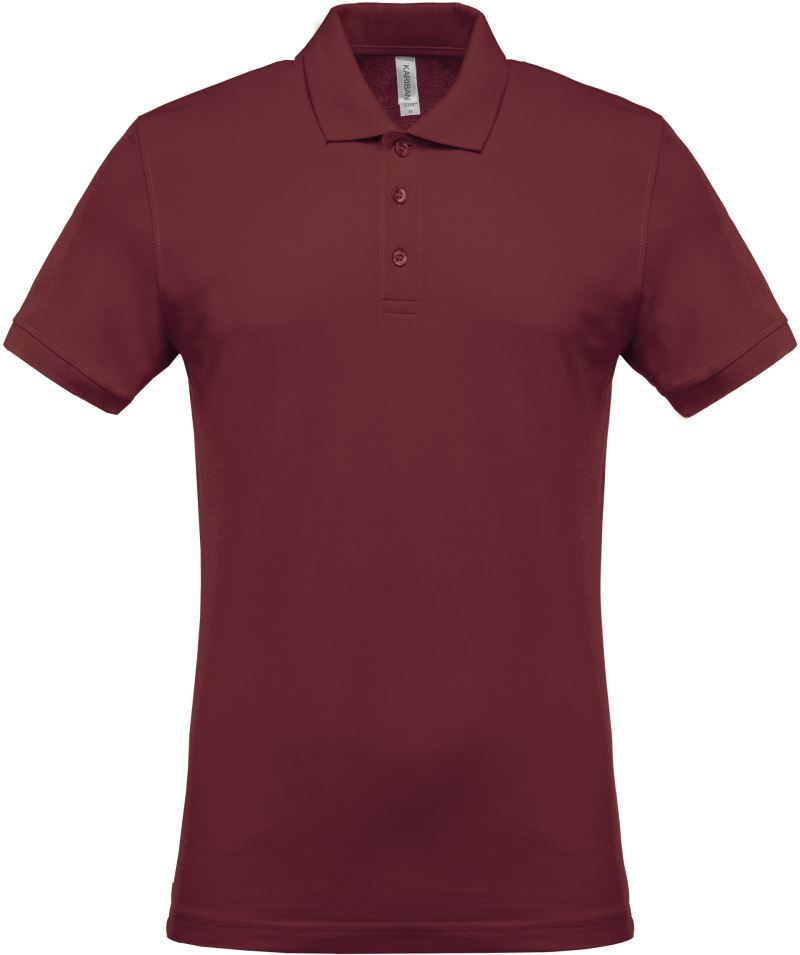 Levně Pánské piqué polo - wine