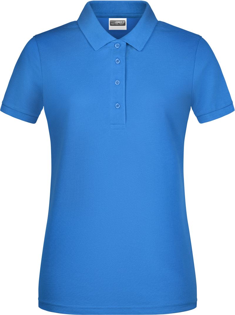 Levně Dámské piqué polo z bio bavlny - cobalt