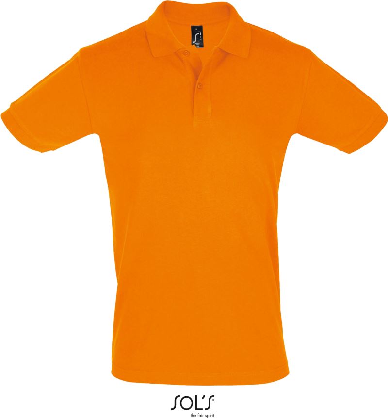 Levně Pánské piqué polo - orange
