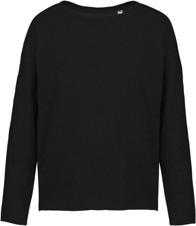 Levně Dámská oversize mikina - black