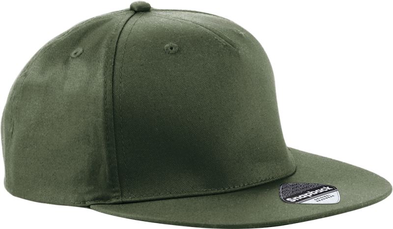 Levně 5 panelová Snapback kšiltovka - olive green