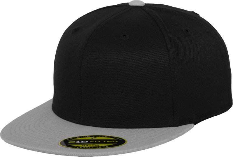 Levně 6 panelová kšiltovka Premium 210 Fitted - black/grey