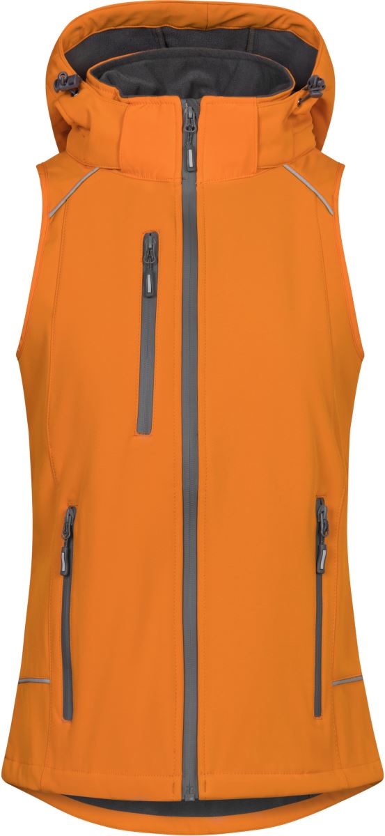 Levně Dámská 3-vrstvá softshellová vesta - orange