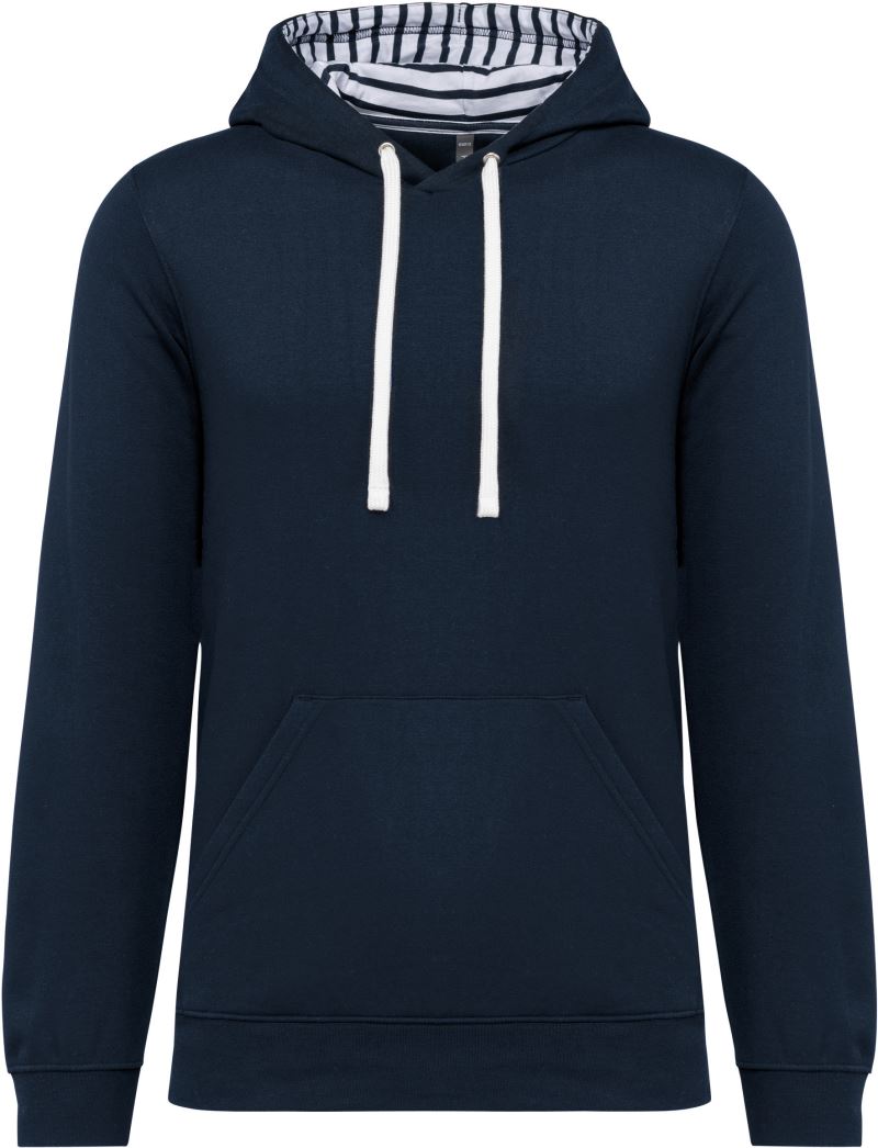 Levně Unisex mikina s kapucí - navy/mariniere