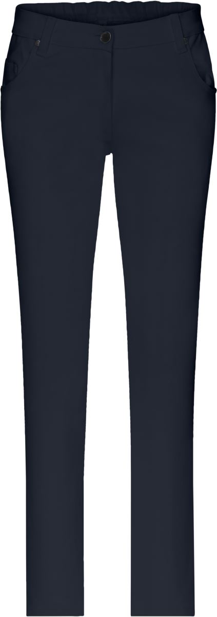 Levně Dámské elastické kalhoty - navy