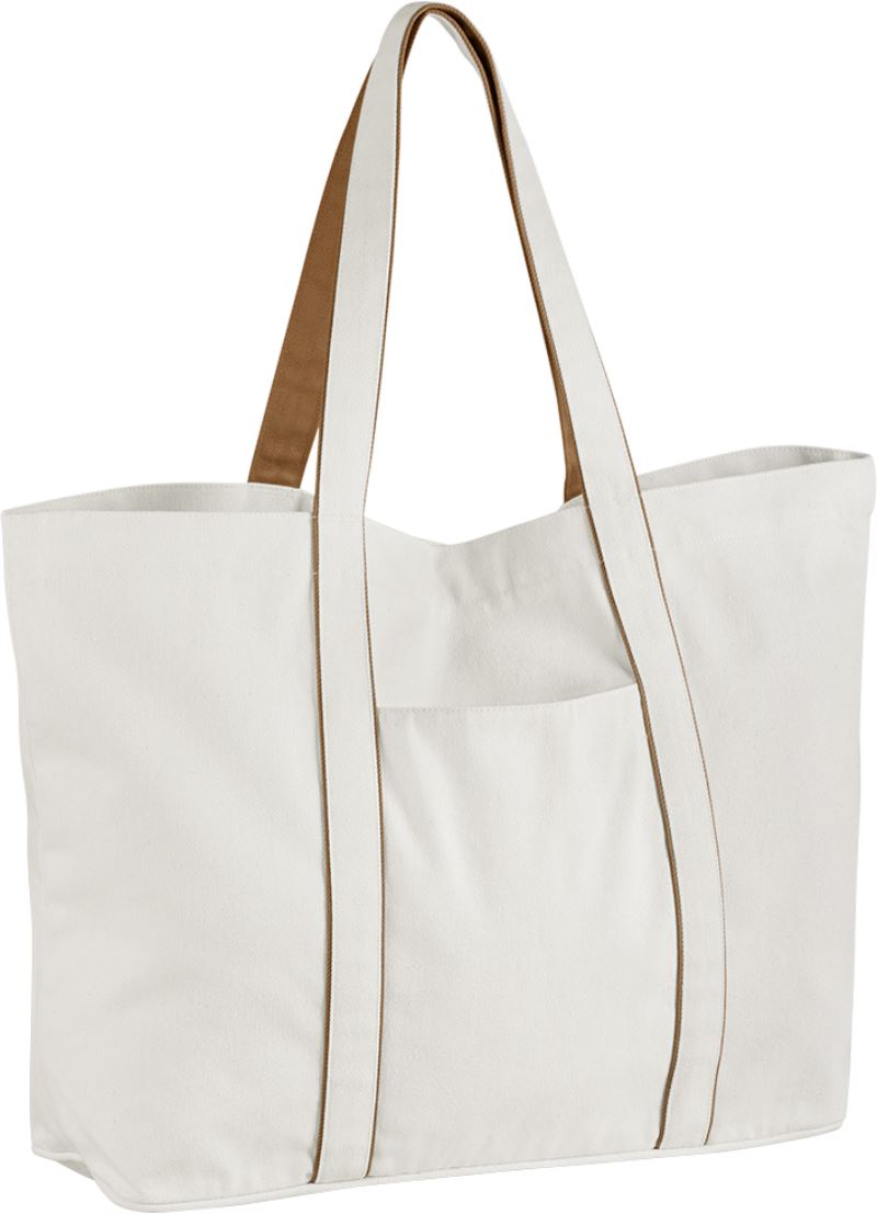 Levně Velká taška "Courtside" - soft white/caramel