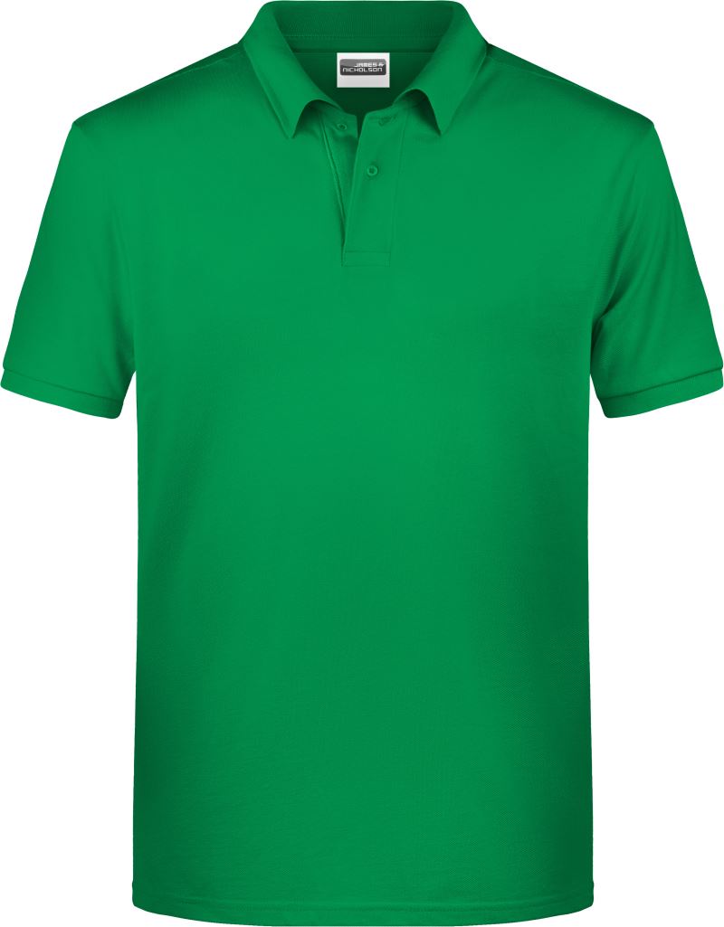 Levně Pánské piqué polo z bio bavlny - fern green