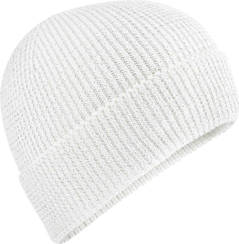 Levně Pletená čepice "Streetlite Reflective" - white