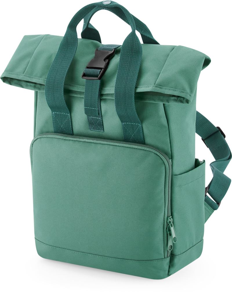 Levně Mini rolovací batoh s dvojitým držadlem - sage green