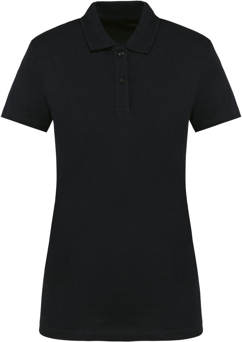 Levně Dámské Supima® strečové piqué polo - black
