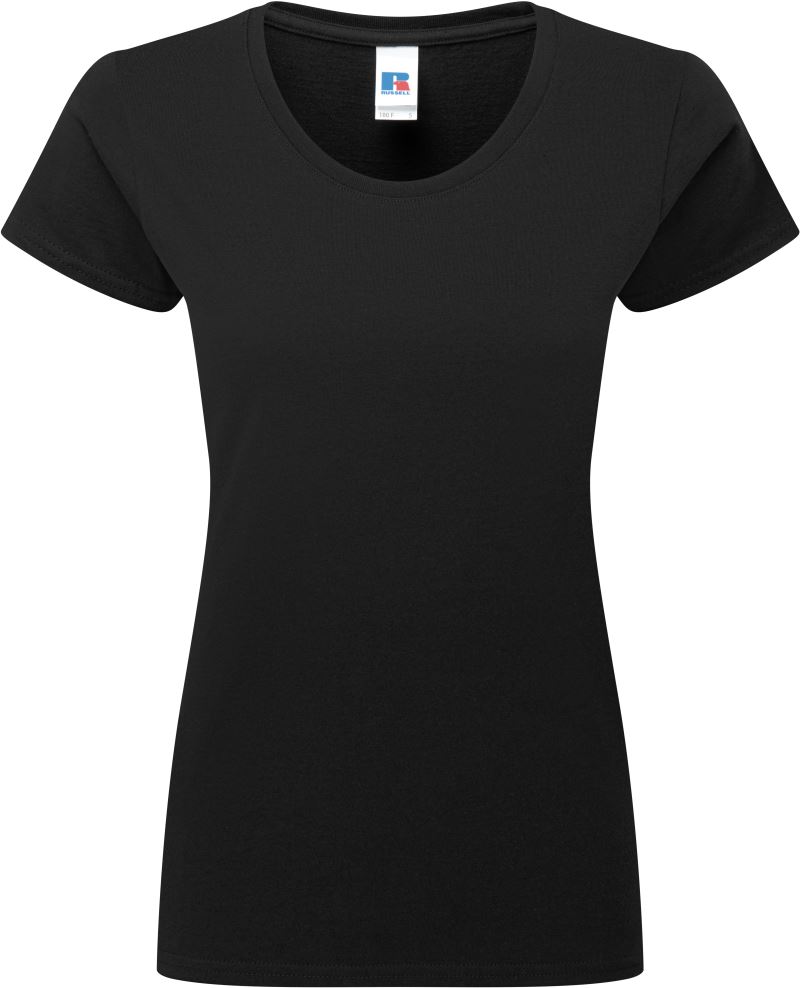 Levně Dámské tričko z těžké bavlny "Authentic" - black