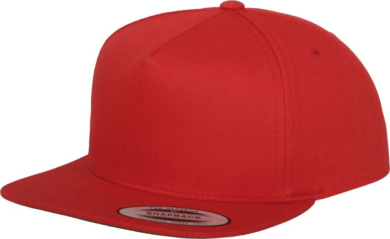 Levně 5 panelová Snapback kšiltovka - red