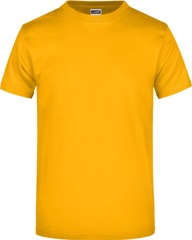 Levně Tričko z těžké bavlny - gold yellow