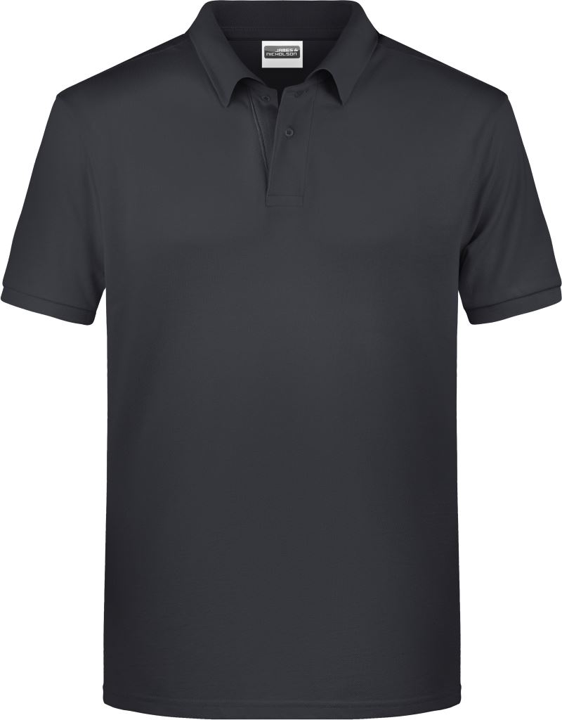 Levně Pánské piqué polo z bio bavlny - graphite