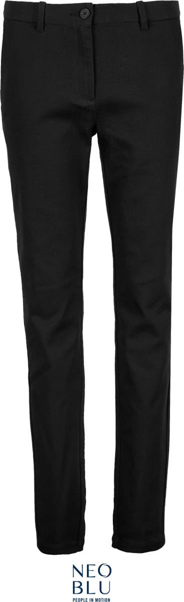Levně Dámské chino kalhoty - deep black