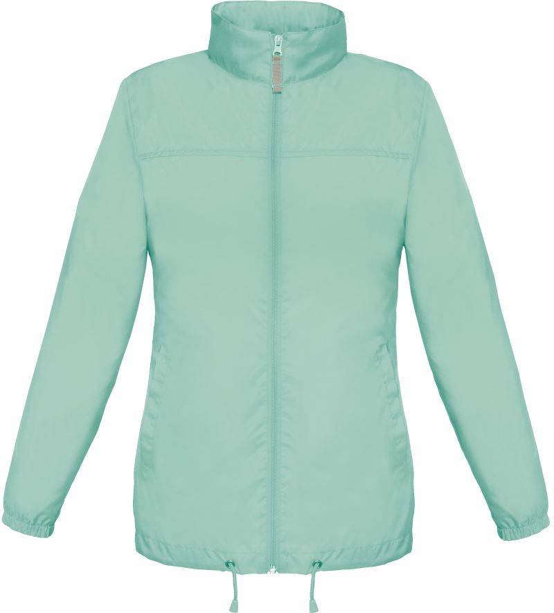 Levně Dámská větrovka bez podšívky - pixel turquoise