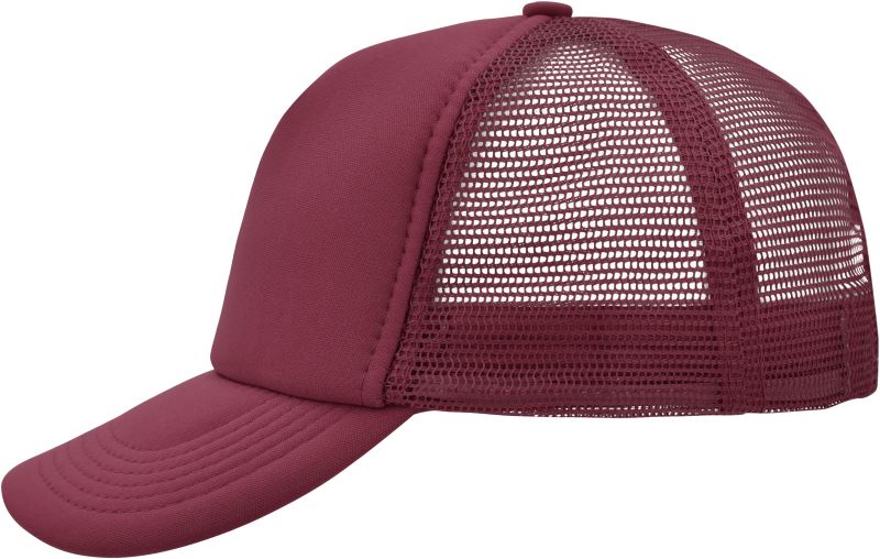 Levně 5 panelová polyesterová síťovaná kšiltovka - burgundy