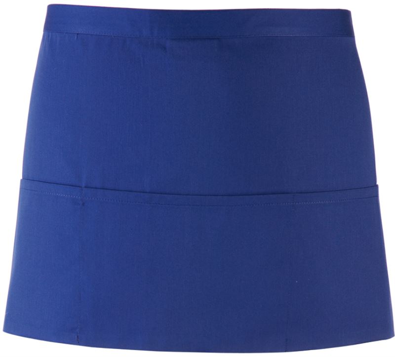 Levně Krátká zástěra do pasu s kapsou "Colours" - royal