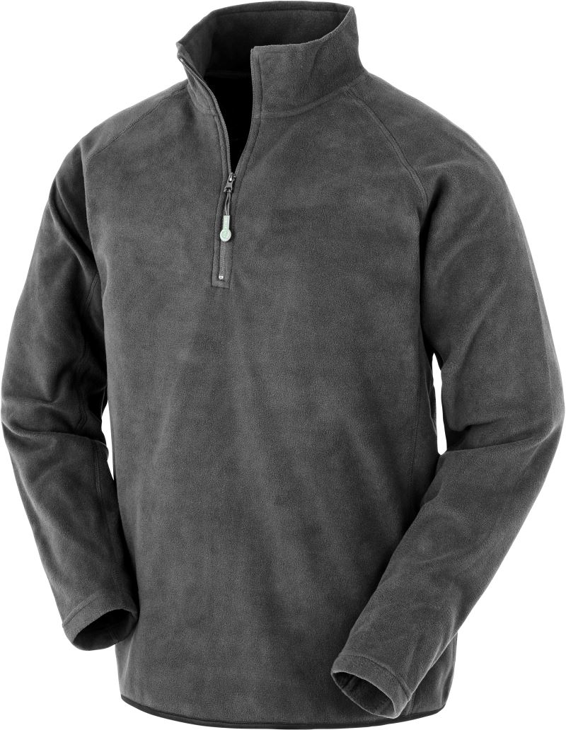 Mikrofleecová mikina s 1/4 zipem - grey