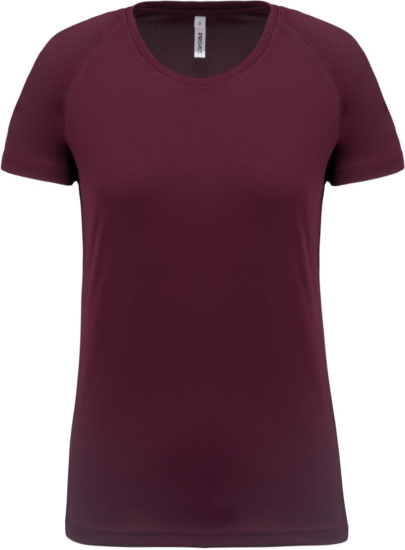 Levně Dámské sportovní tričko - wine