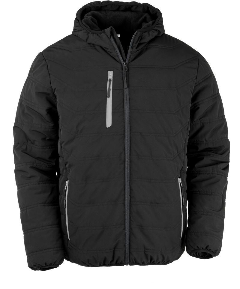 Levně Zimní bunda "Black Compass" - black/grey