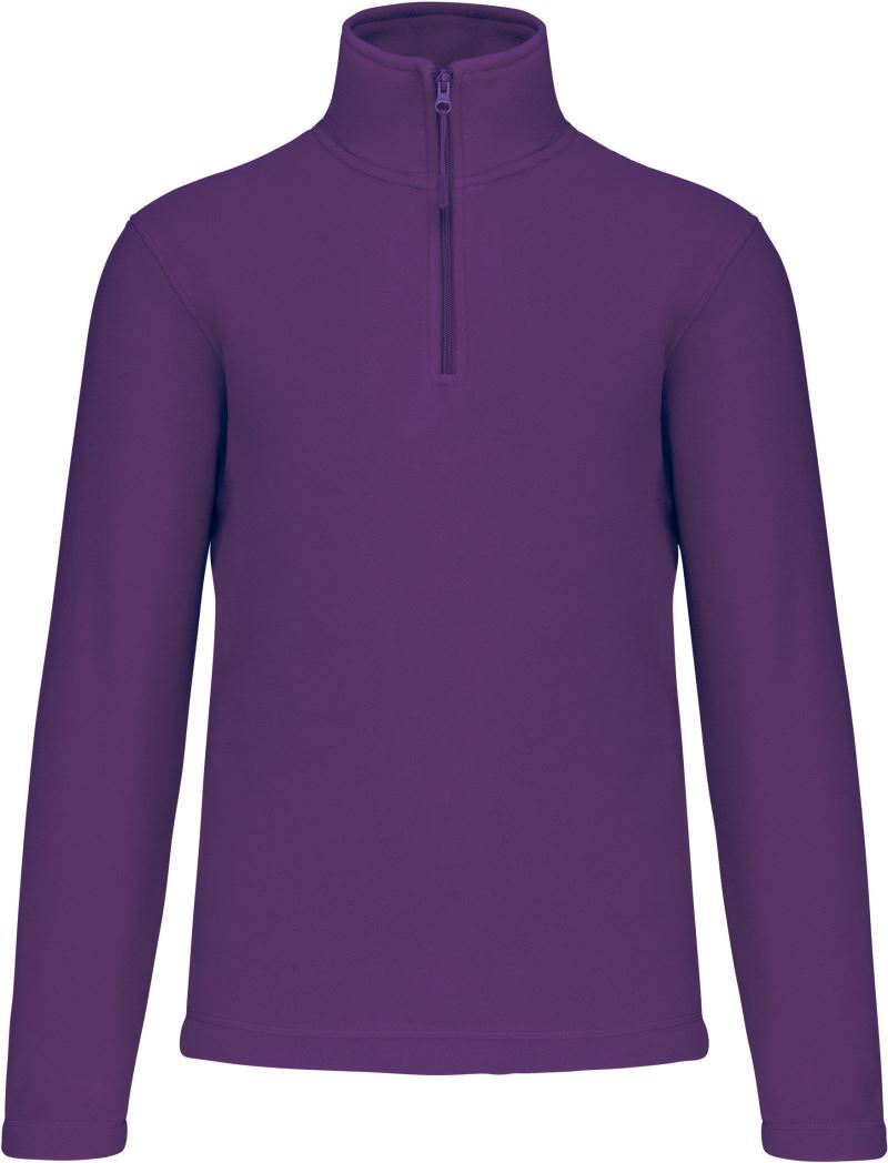 Mikrofleecová mikina s 1/4 zipem "Enzo" - purple