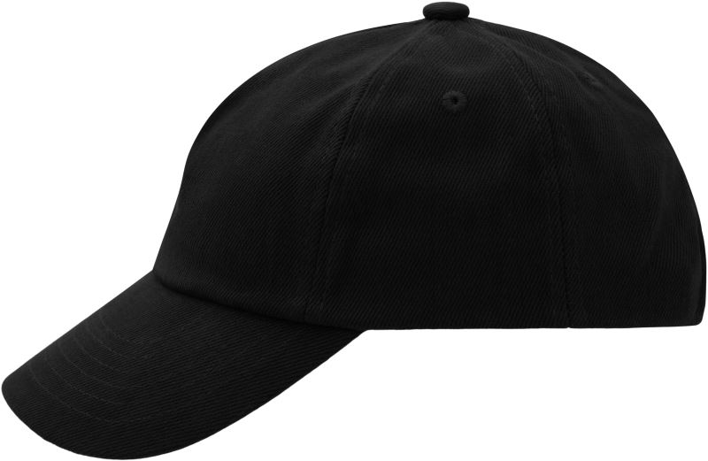 Dětská 5 panelová kšiltovka - black