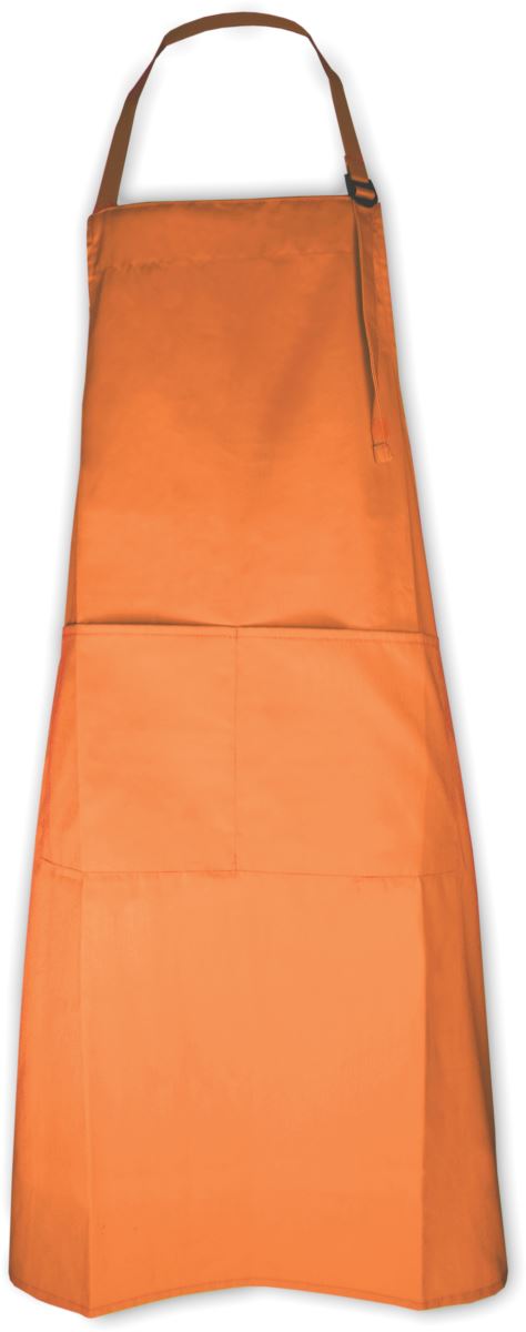 Levně Zástěra s laclem - orange