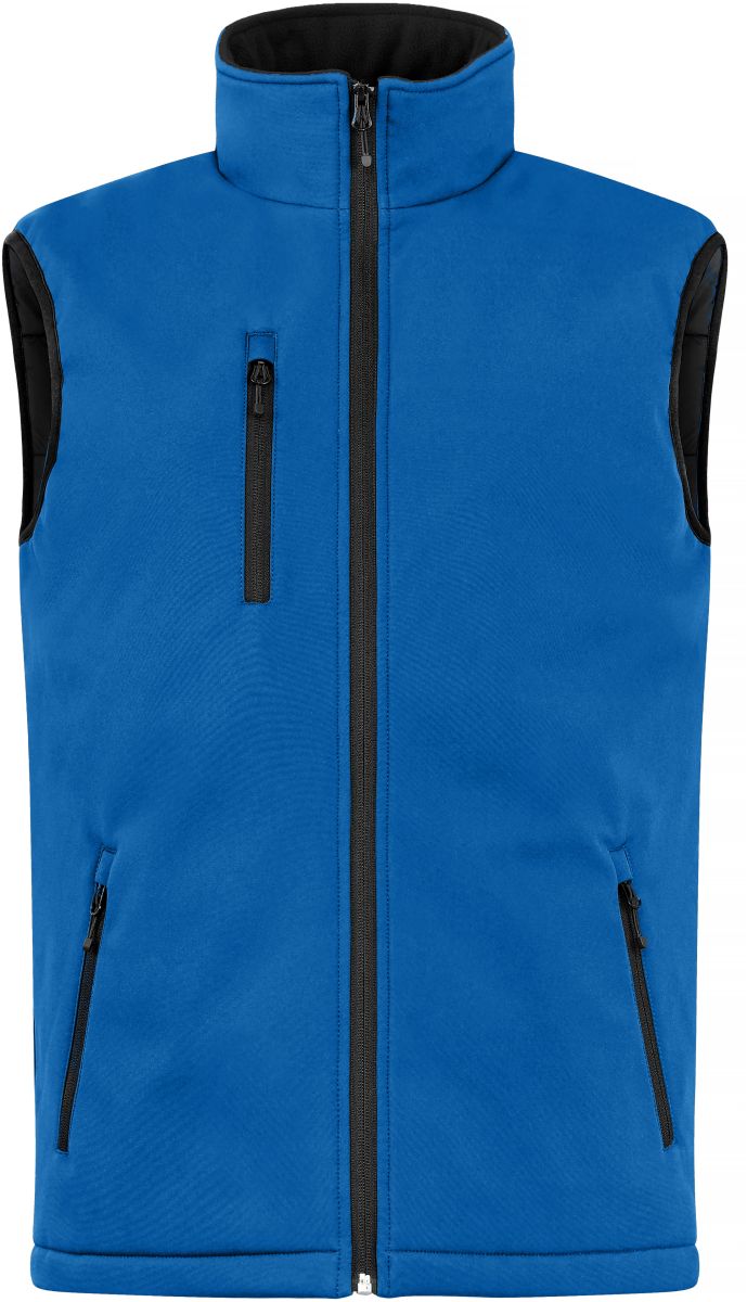 Levně Pánská zateplená softshellová vesta - royal blue