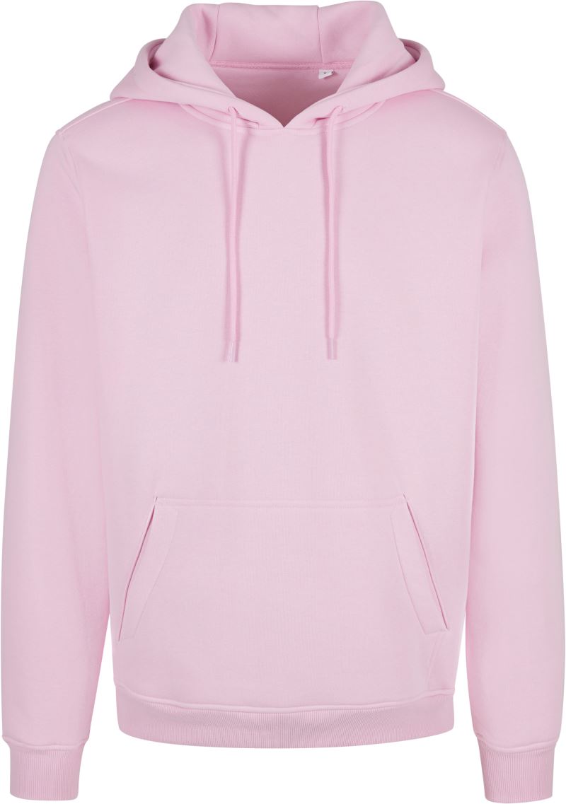 Levně Unisex mikina s kapucí - soft pink