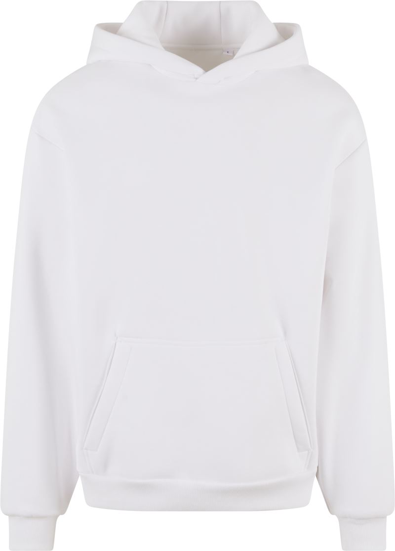 Těžká unisex mikina s kapucí - white