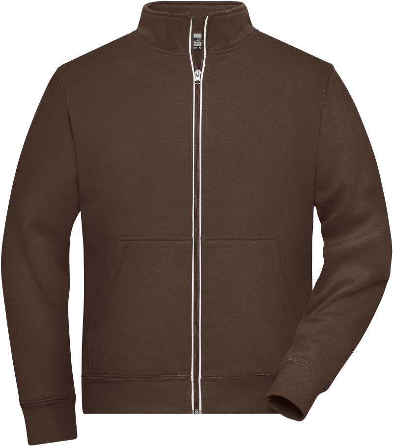 Levně Pánská pracovní mikina Doubleface - Solid - brown