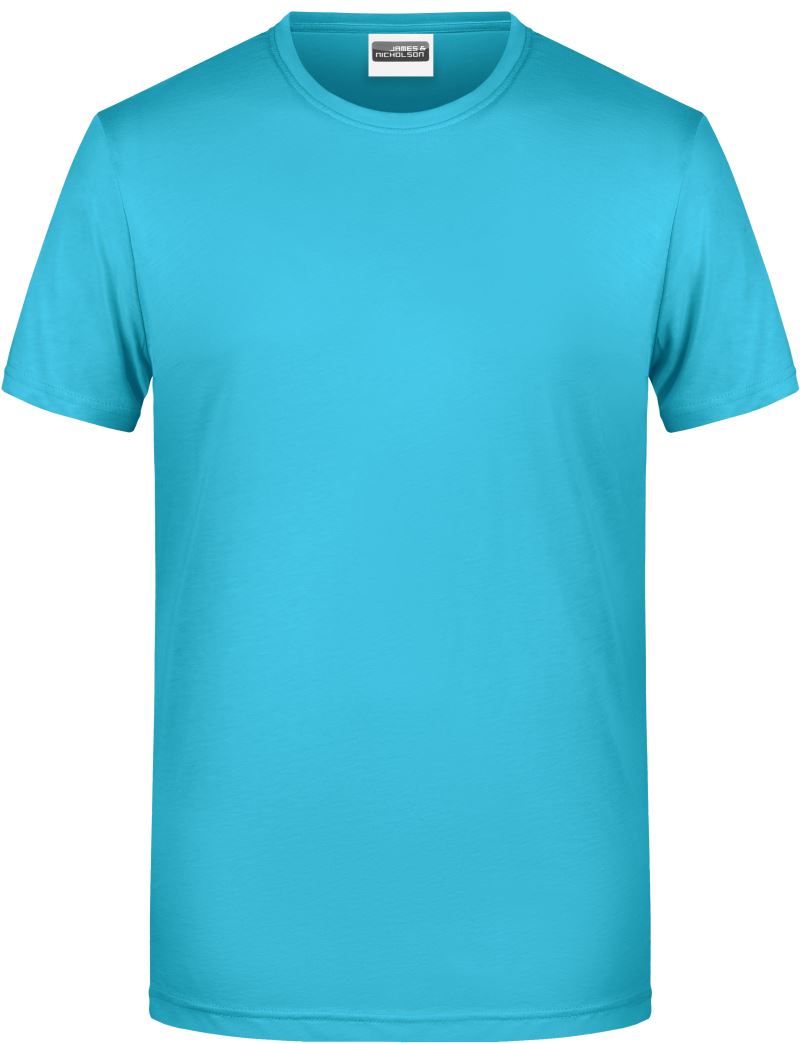 Levně Pánské tričko z bio bavlny - turquoise