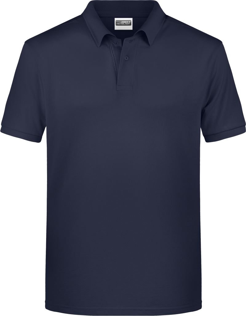 Pánské piqué polo z bio bavlny - navy