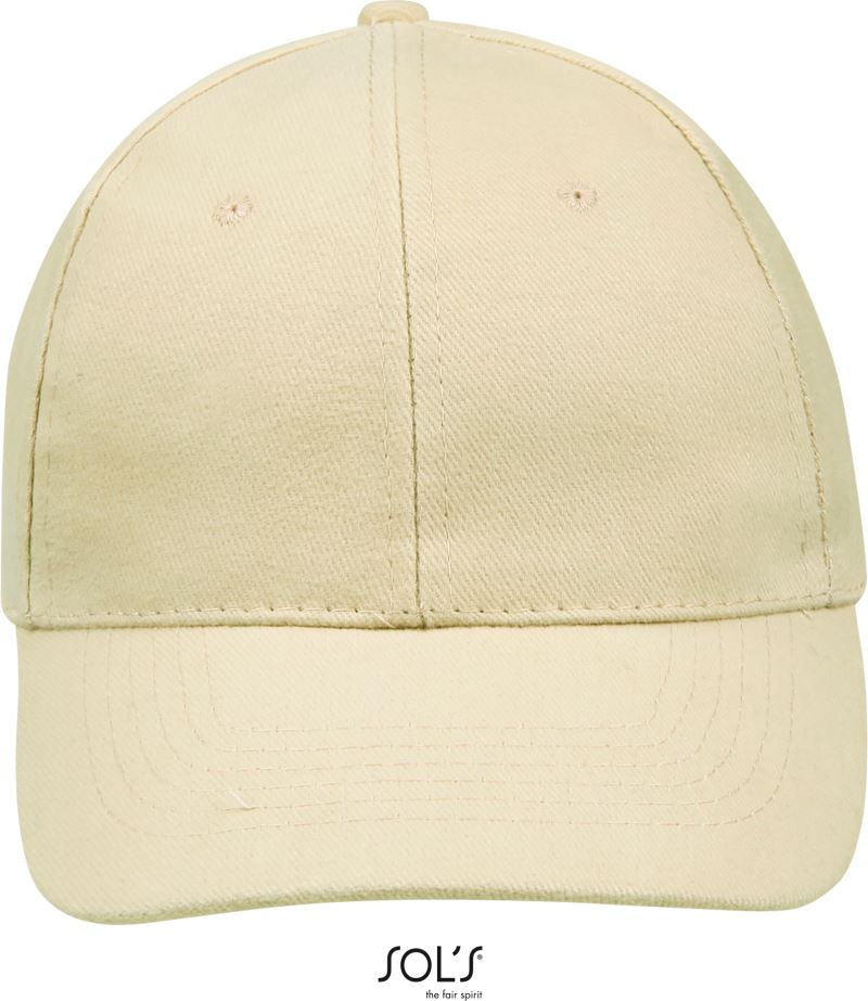 Levně 6 panelová baseballová kšiltovka - beige