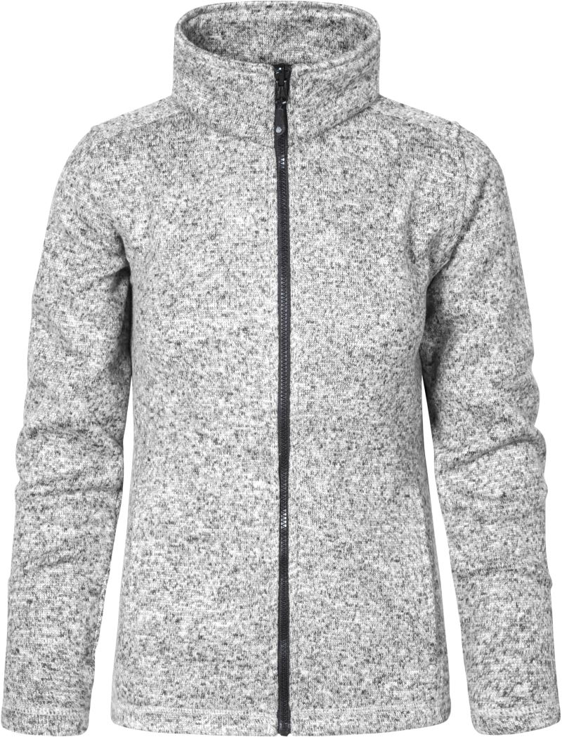 Levně Dámská pletená fleecová bunda - heather grey