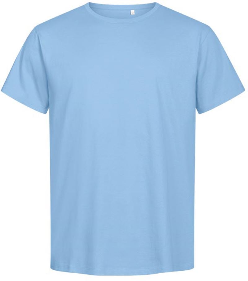 Levně Pánské tričko bio premium - light blue