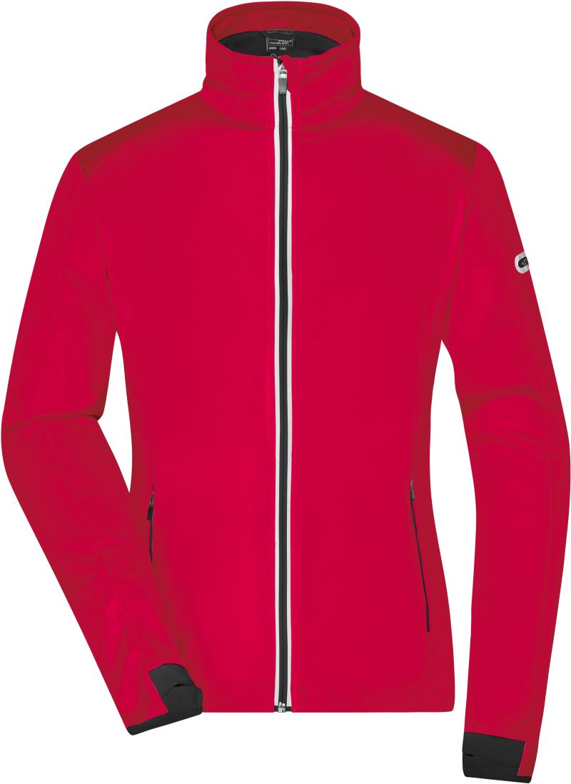 Levně Dámská 3-vrstvá sportovní softshellová bunda - light red/black