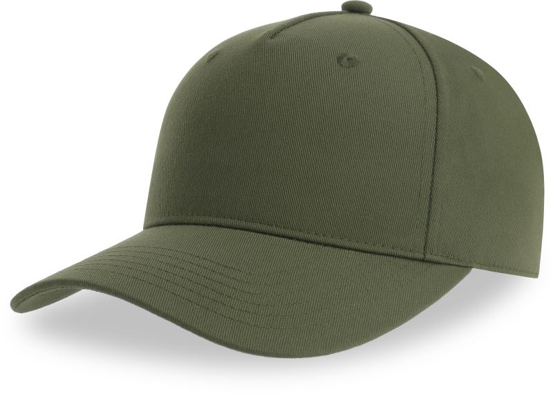 5 panelová baseballová kšiltovka - olive