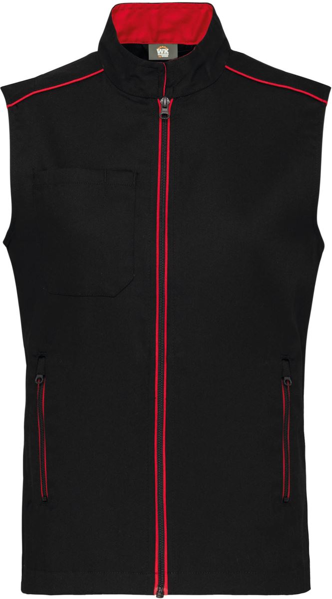 Levně Pánská vesta "Day-to-Day" - black/red