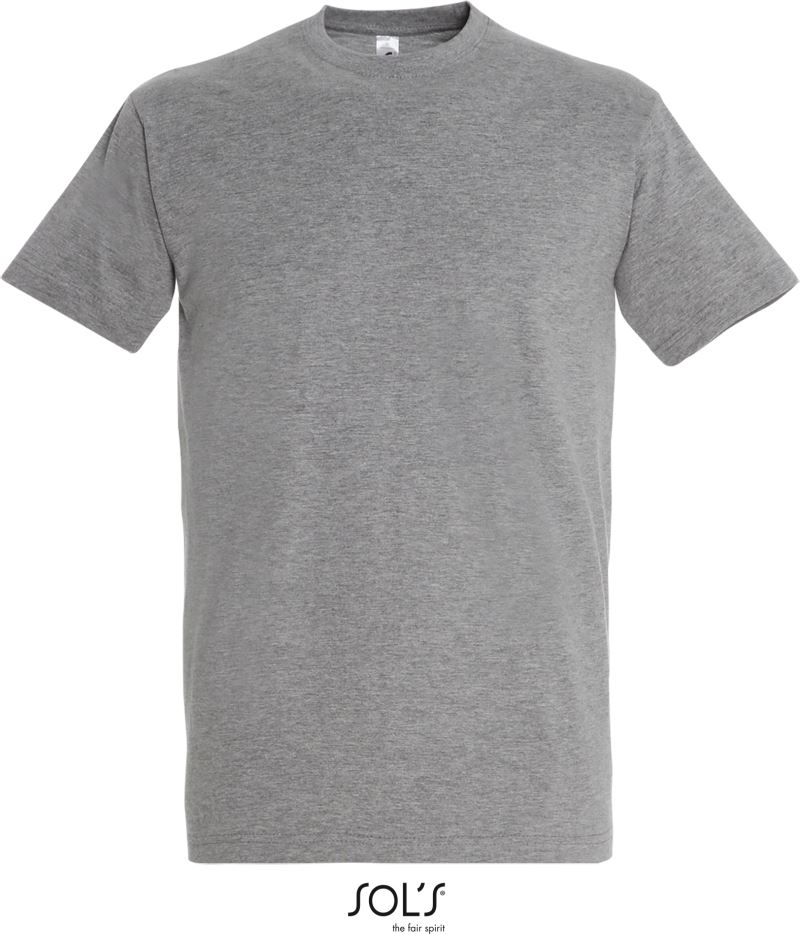 Levně Tričko z těžké bavlny - grey melange