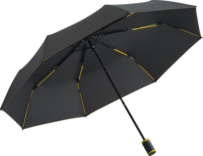 Levně Skládací deštník "Mini Style" - black/yellow