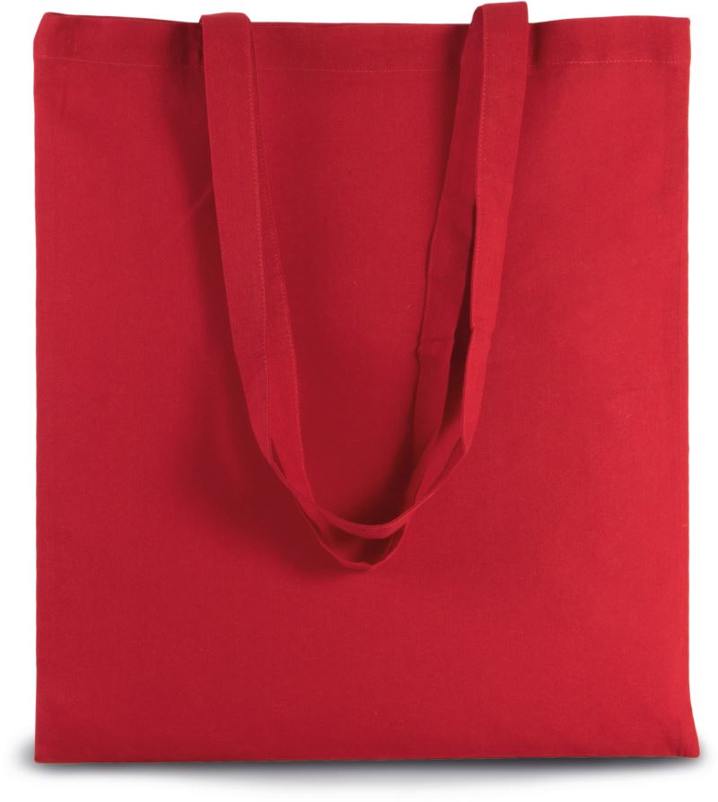 Levně Bavlněná taška s dlouhým uchem - cherry red