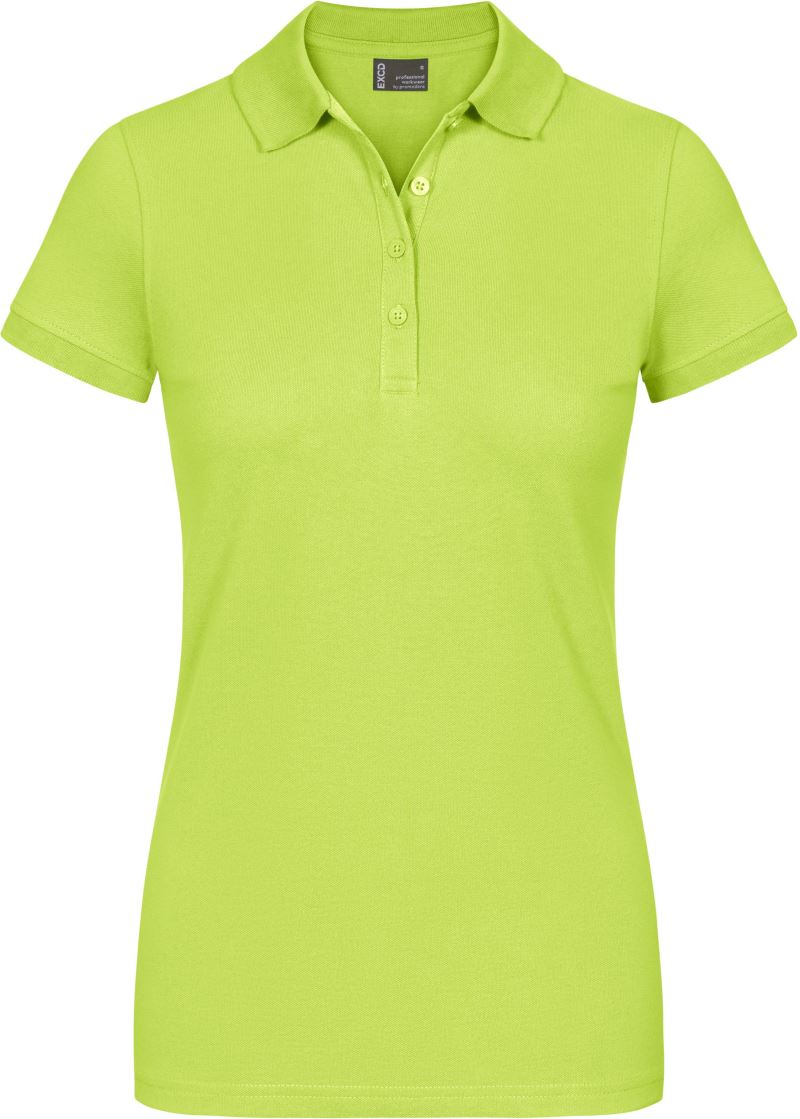 Levně Dámské pracovní piqué polo - EXCD - apple green