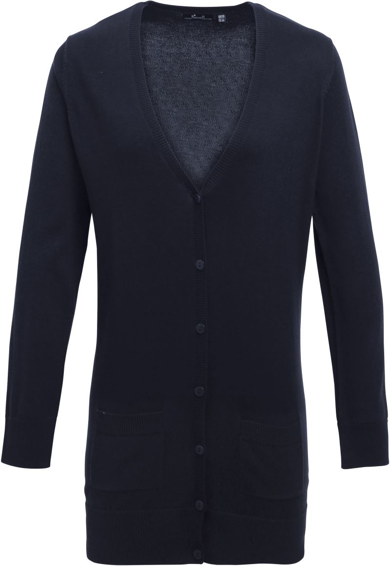 Levně Dámský cardigan dlouhý - navy
