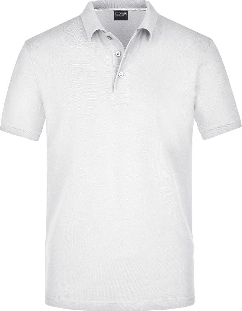 Levně Pánské pima piqué polo - white