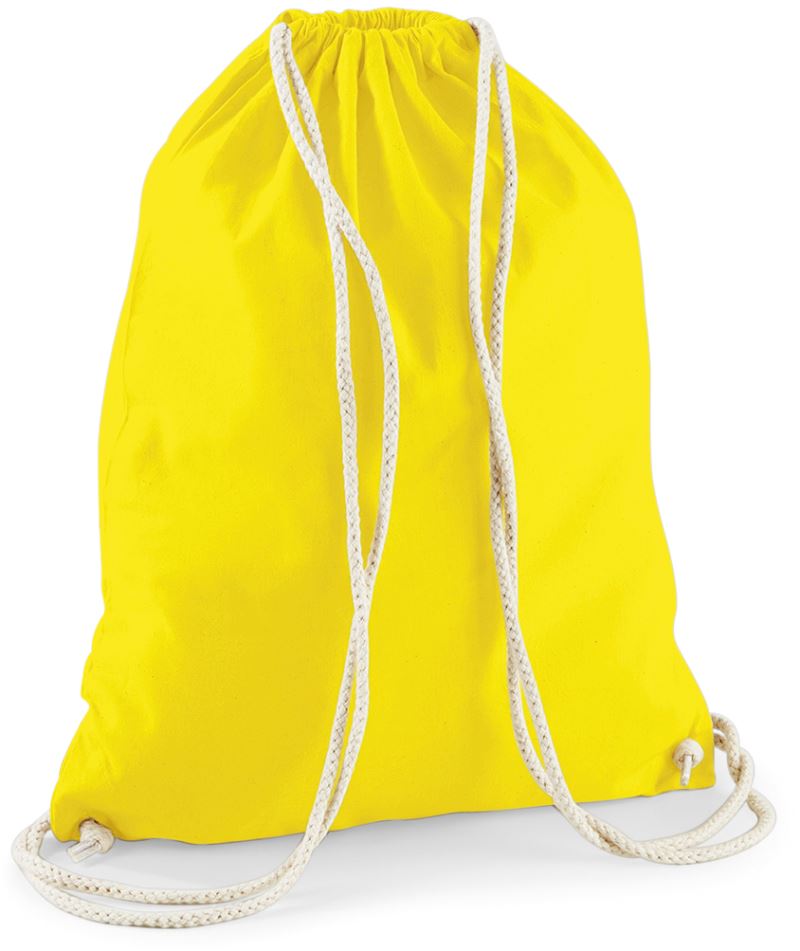 Levně Bavlněný vak na záda - yellow