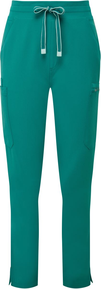 Levně Dámské strečové cargo kalhoty - clean green