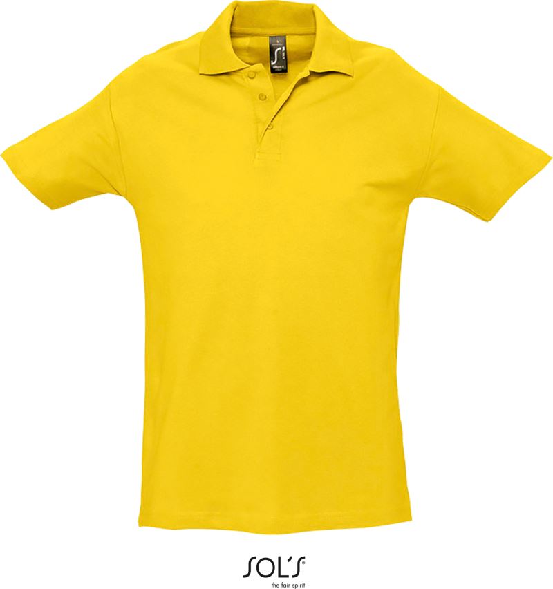 Levně Piqué polo - gold