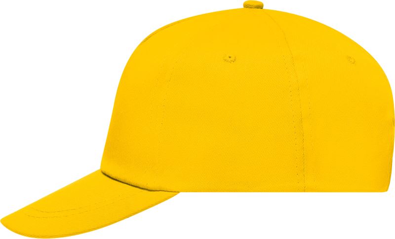 Levně 5 panelová promo kšiltovka vyztužená - gold yellow